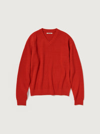 AURALEE 26AW SUPER FINE WOOL RIB KNIT V-NECK P/O