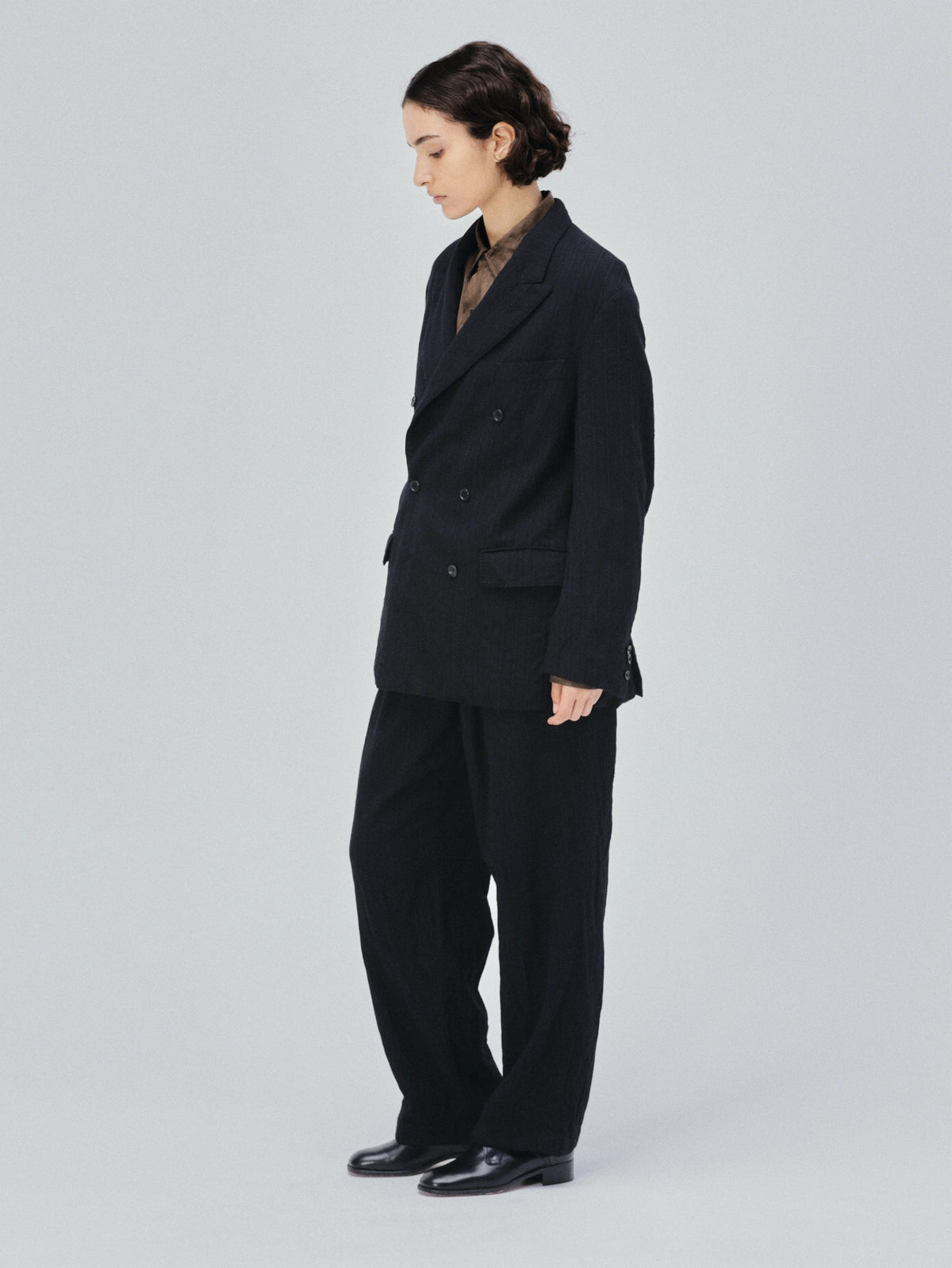 KAPTAIN SUNSHINE 26AW Wool Stripe Double-breasted Jacket