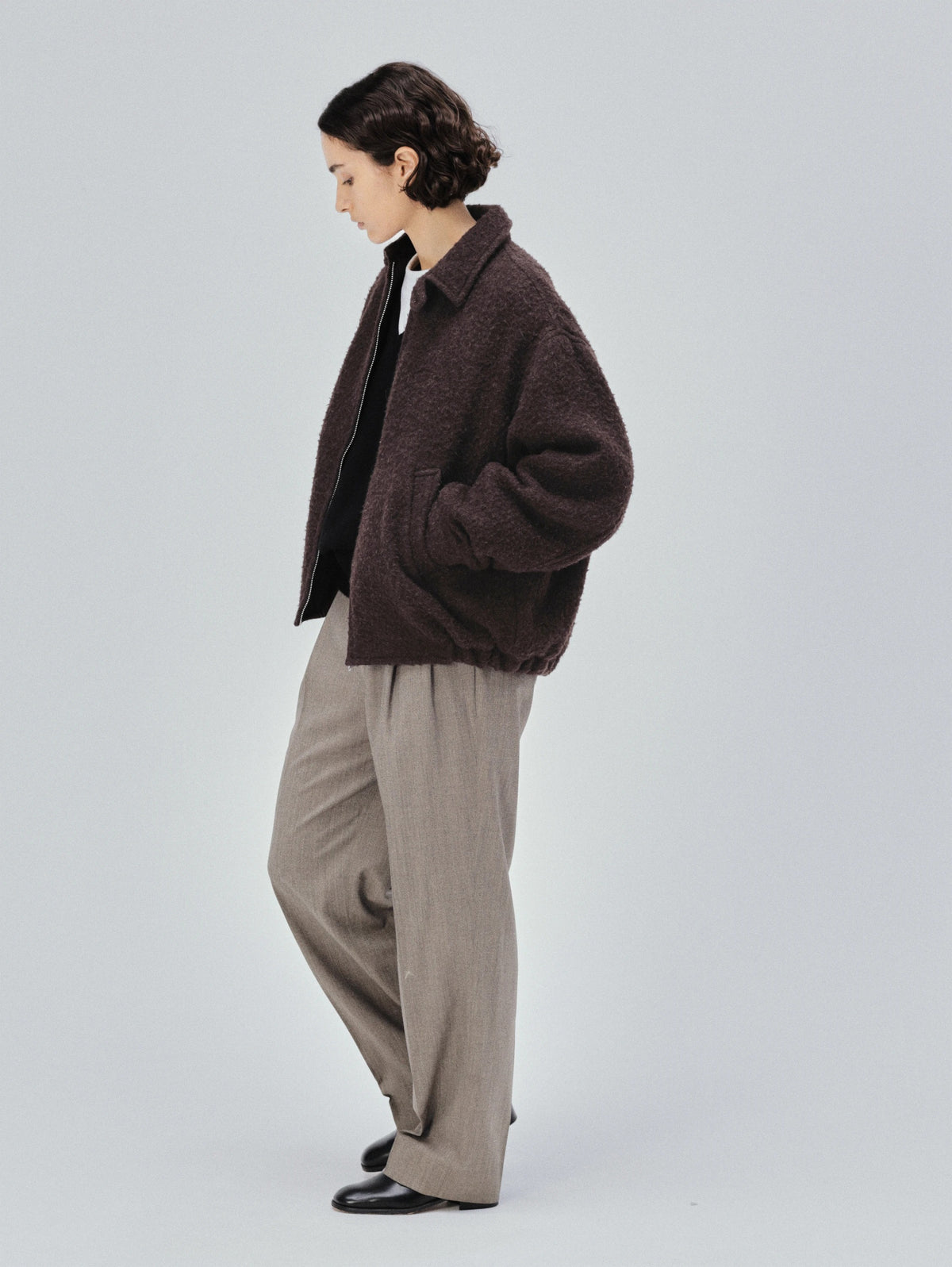 KAPTAIN SUNSHINE 26AW Napping Wool Zip Blouson