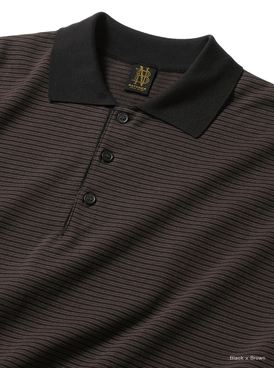 BATONER 26AW  BLOWSING POLO LONG SLEEVE T-SHIRT