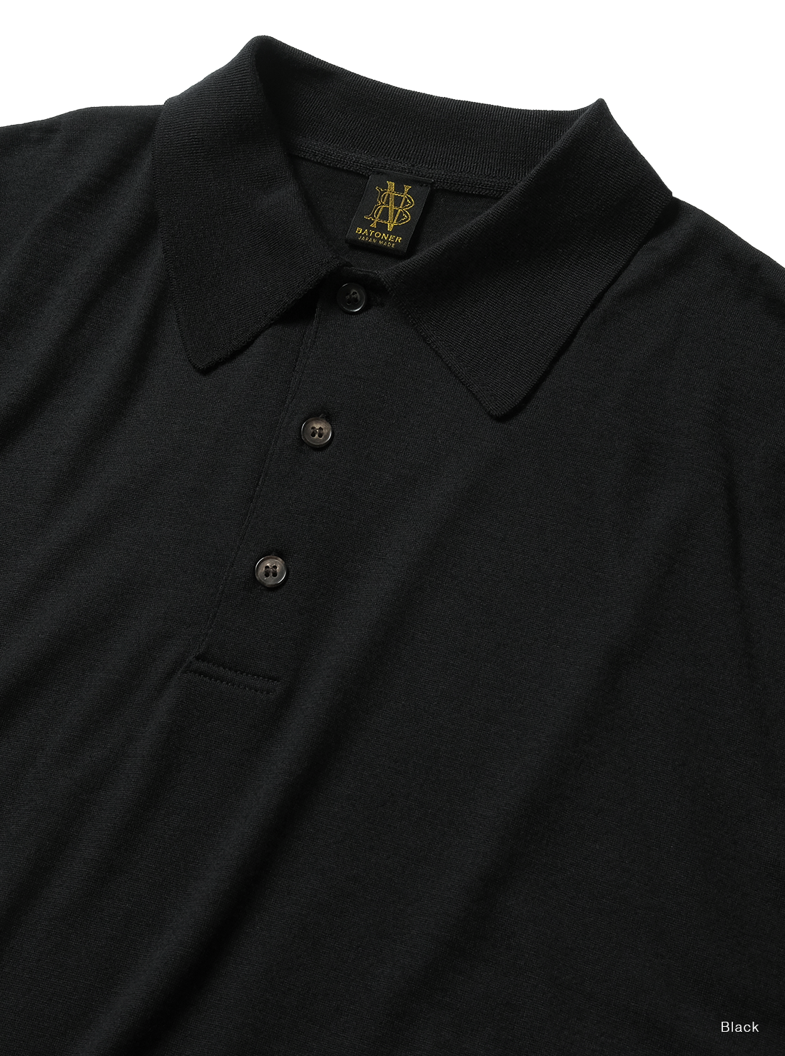 BATONER 26AW  WOOL POLO LONG SLEEVE T-SHIRT