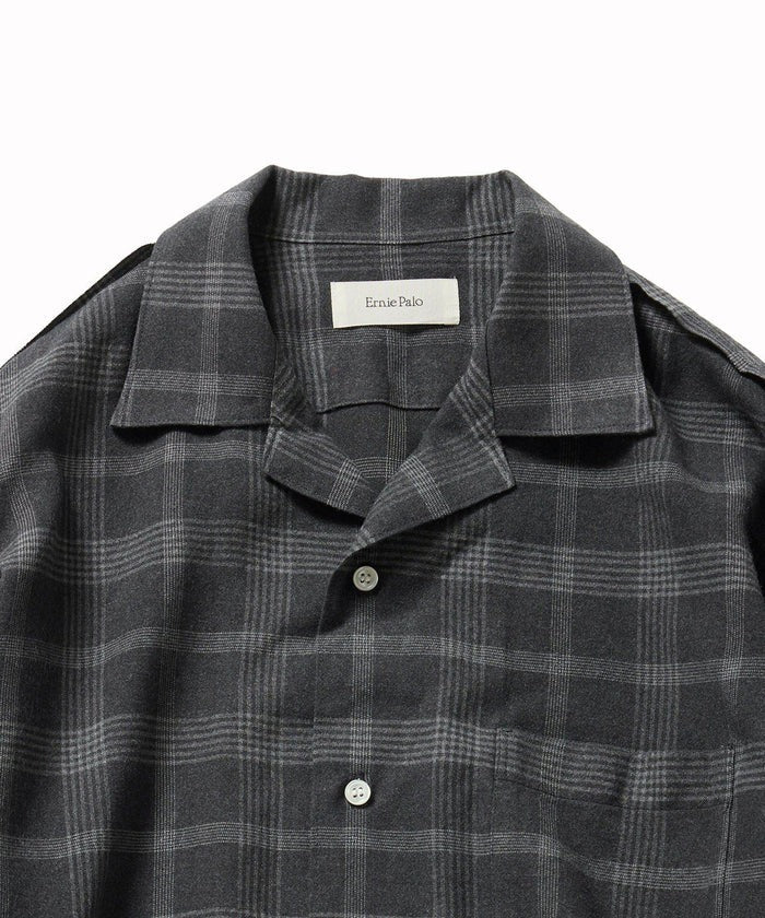 Ernie Palo 26AW Flannel Open Collar Shirt