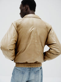 AURALEE 26AW FINE CALF LEATHER DOWN BLOUSON