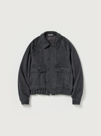 AURALEE 26AW HAIRY WOOL MOHAIR CHAMBRAY BLOUSON