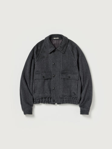 AURALEE 26AW HAIRY WOOL MOHAIR CHAMBRAY BLOUSON