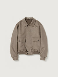 AURALEE 26AW CASHMERE MOLESKIN ZIP BLOUSON