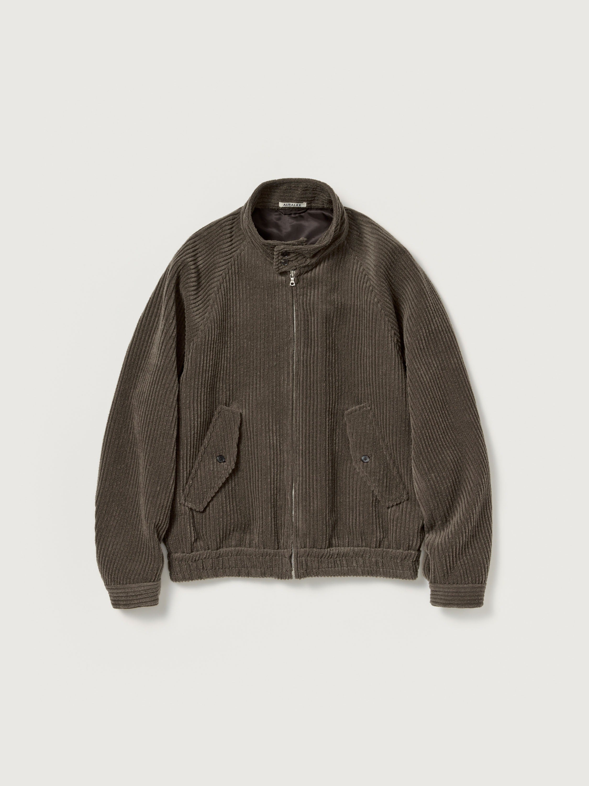 AURALEE 26AW WOOL CASHMERE CORDUROY ZIP BLOUSON