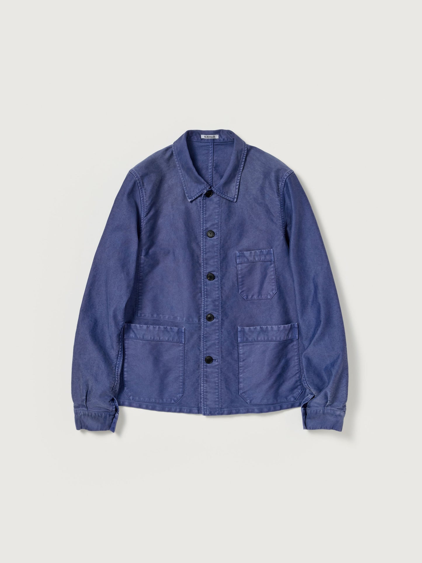 AURALEE 26AW GARMENT-DYED ORGANIC COTTON HEAVY MOLESKIN COVERALL