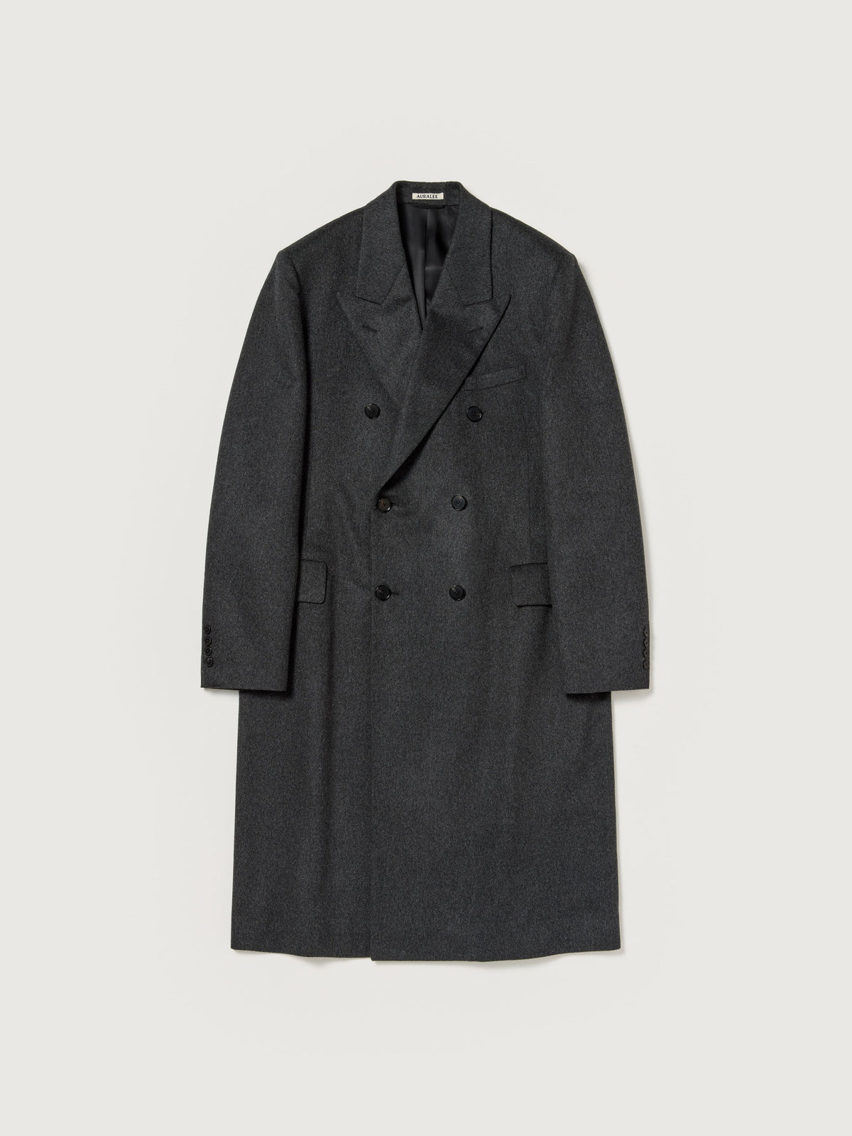 AURALEE 26AW CASHMERE MOLESKIN DOUBLE-BREASTED COAT