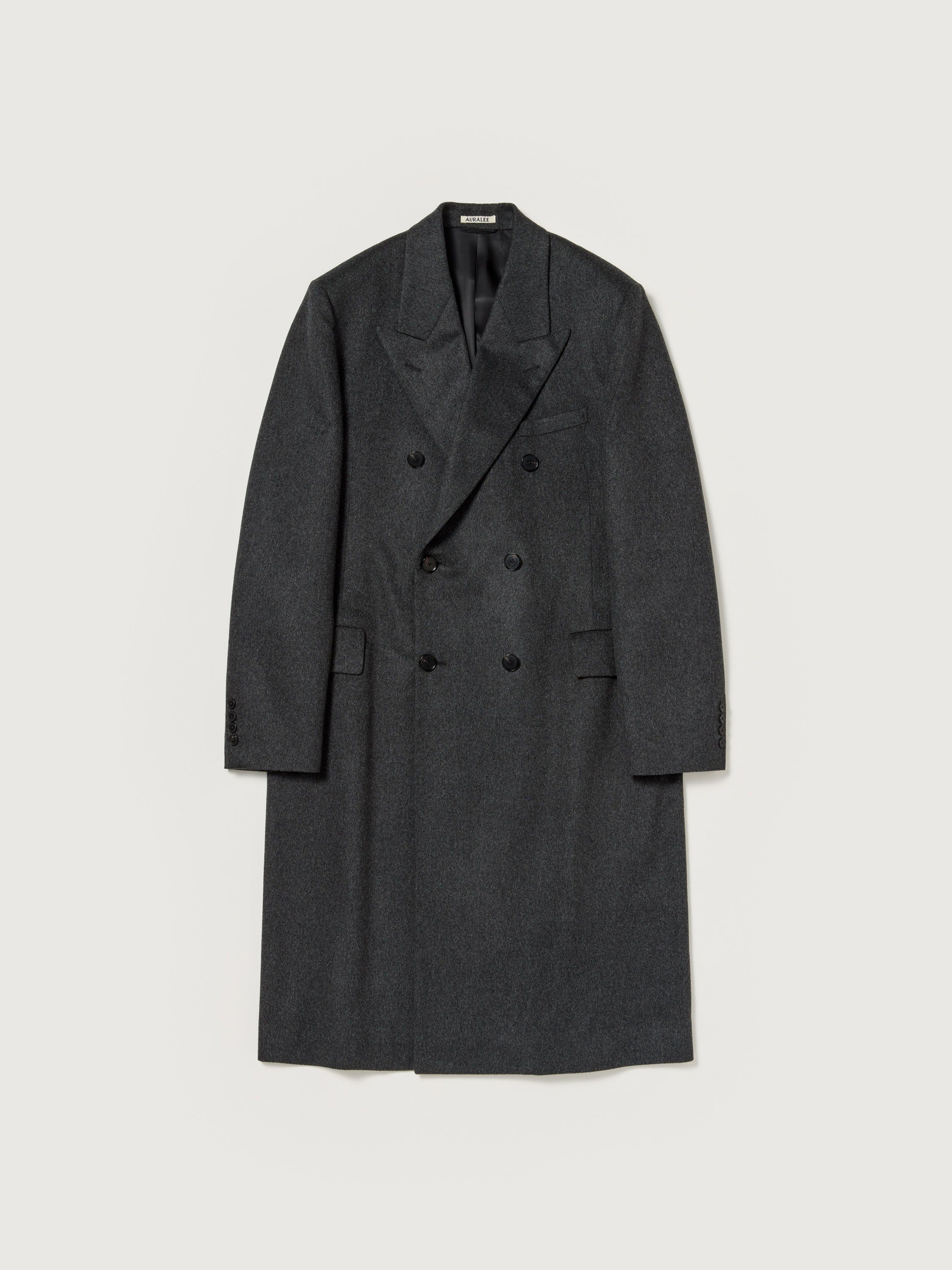 AURALEE 26AW CASHMERE MOLESKIN DOUBLE-BREASTED COAT