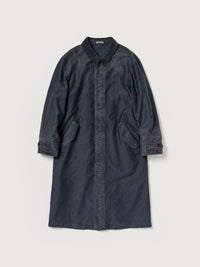 AURALEE 26AW GARMENT-DYED ORGANIC COTTON HEAVY MOLESKIN COAT