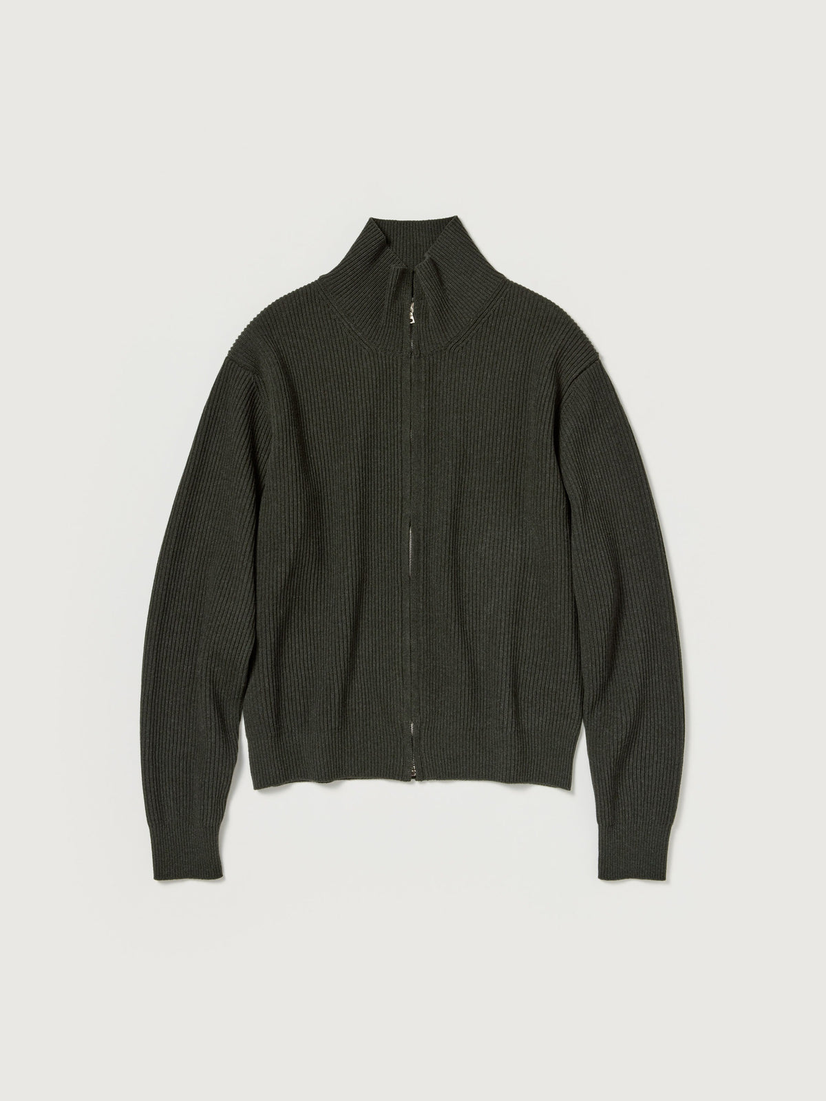 AURALEE 26AW SUPER FINE WOOL RIB KNIT ZIP CARDIGAN