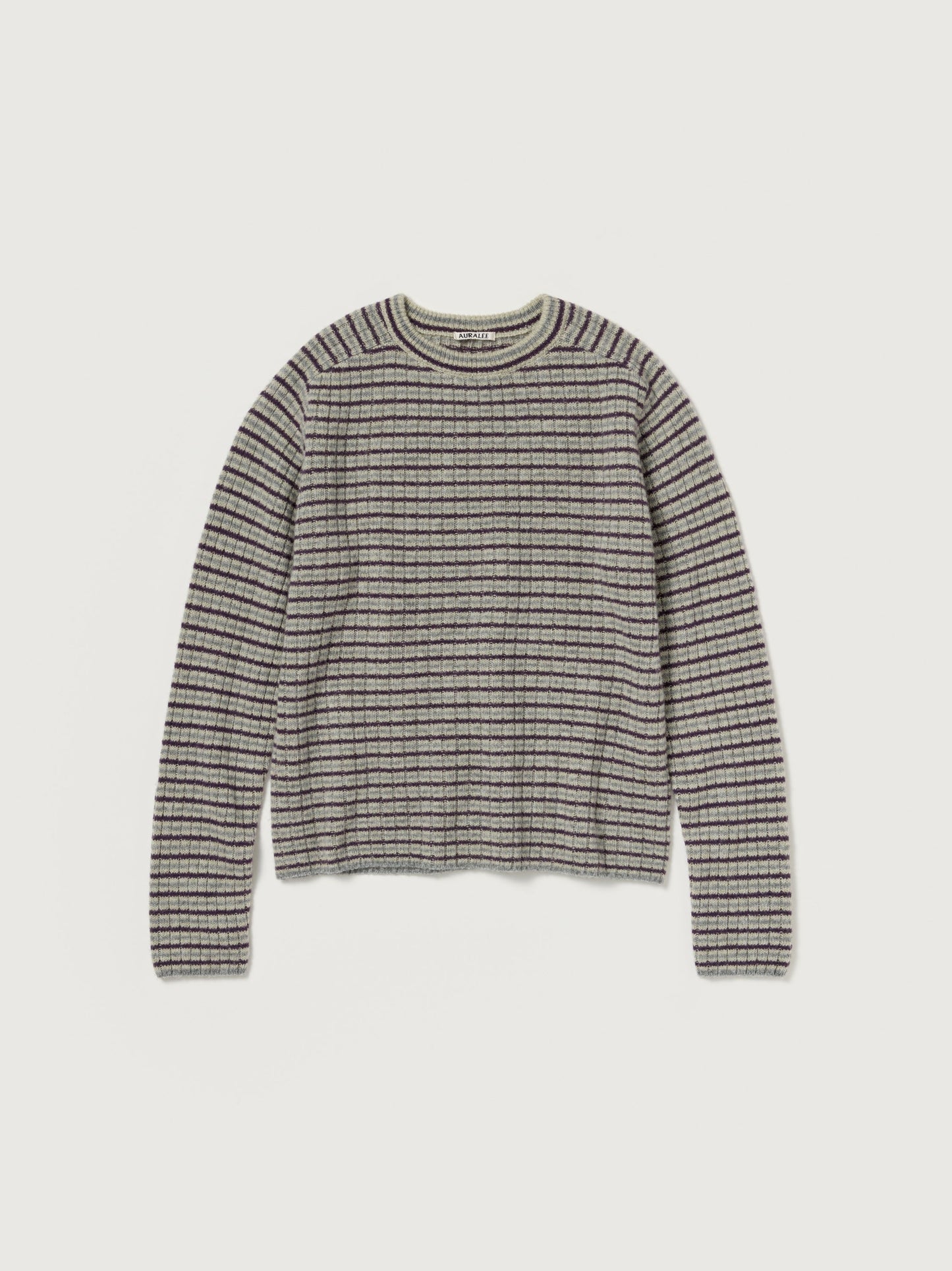 AURALEE 26AW SHETLAND WOOL CASHMERE RIB KNIT P/O