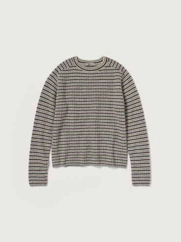 AURALEE 26AW SHETLAND WOOL CASHMERE RIB KNIT P/O