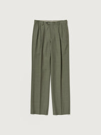 AURALEE 26AW BLUEFACED WOOL TWO-TUCK SLACKS