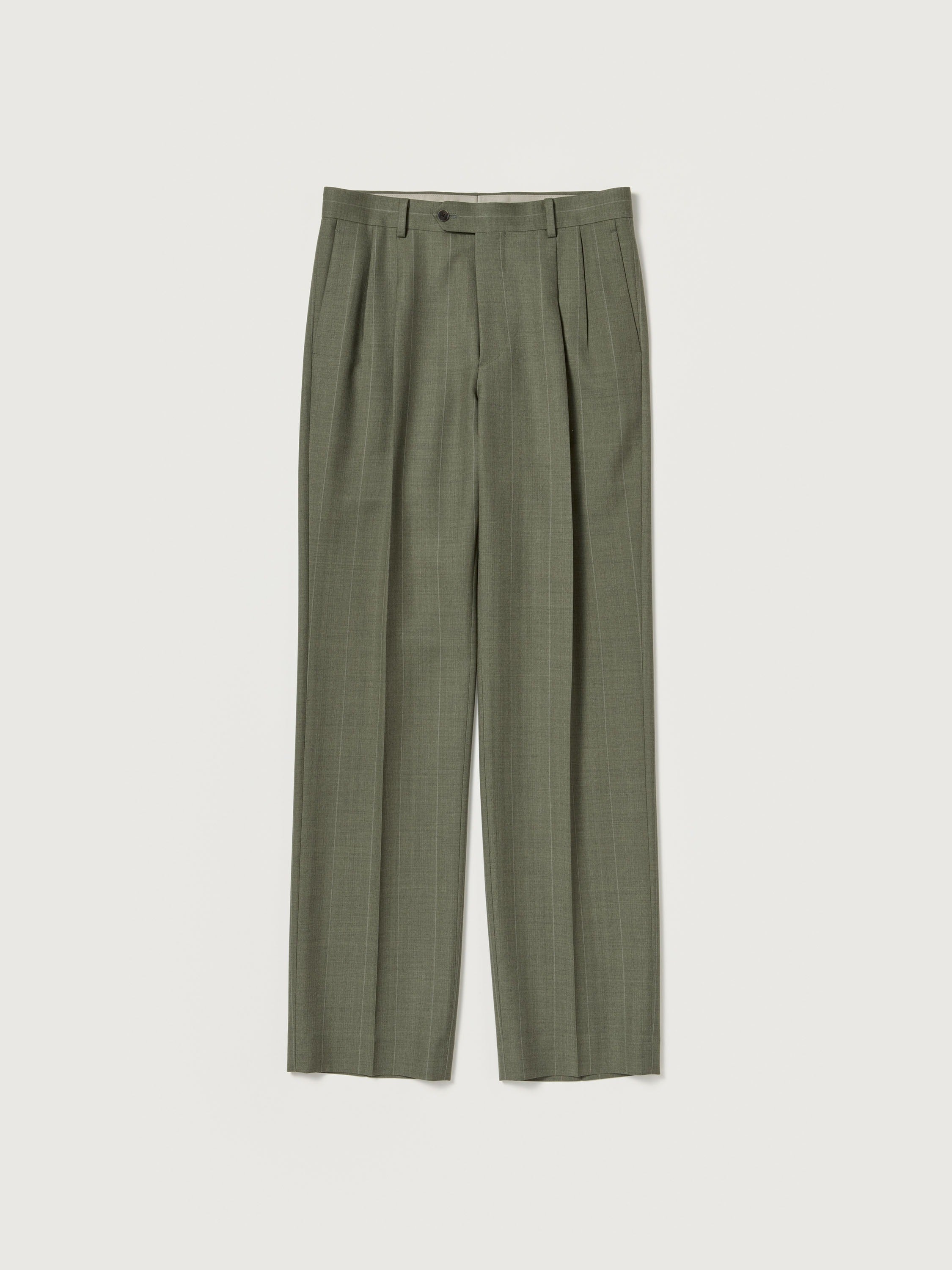 AURALEE 26AW BLUEFACED WOOL TWO-TUCK SLACKS