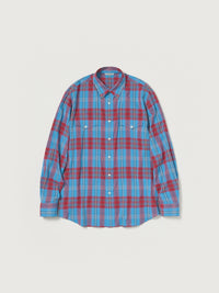 AURALEE 26AW HIGH TWIST COTTON SILK CHECK SHIRT