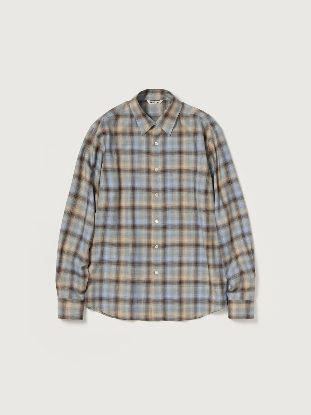 AURALEE 26AW SUPER LIGHT WOOL CHECK SHIRT