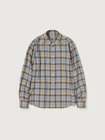 AURALEE 26AW SUPER LIGHT WOOL CHECK SHIRT