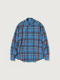 AURALEE 26AW CASHMERE SILK CHECKED FLANNEL BIG SHIRT