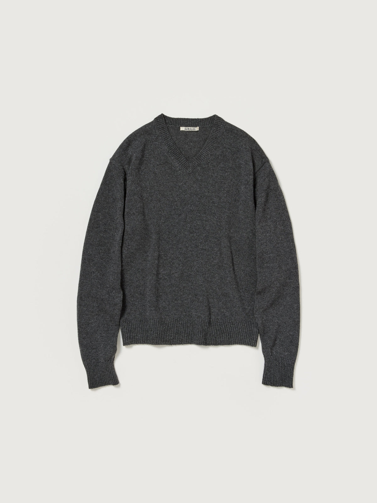 AURALEE 26AW LIGHT CASHMERE KNIT V-NECK P/O
