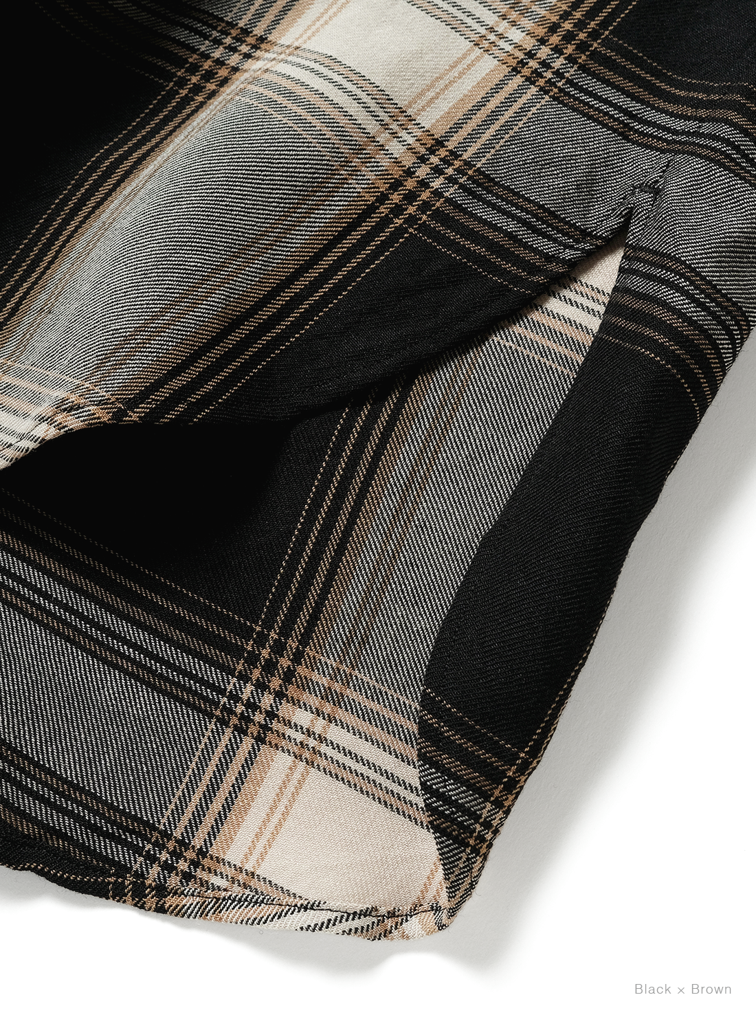 BATONER 26AW  OMBRE CHECK REGULAR COLLAR SHIRT