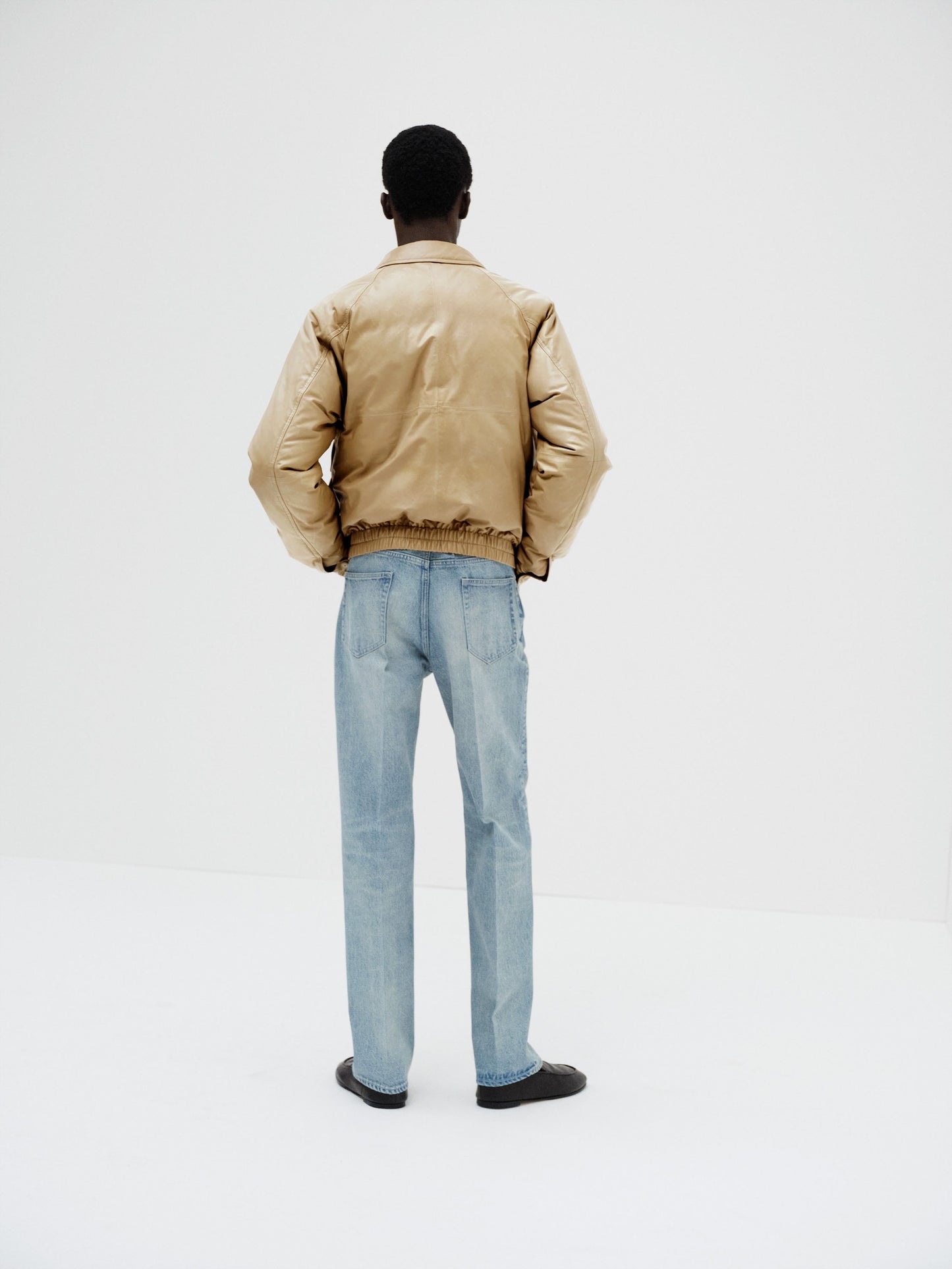 AURALEE 26AW FINE CALF LEATHER DOWN BLOUSON