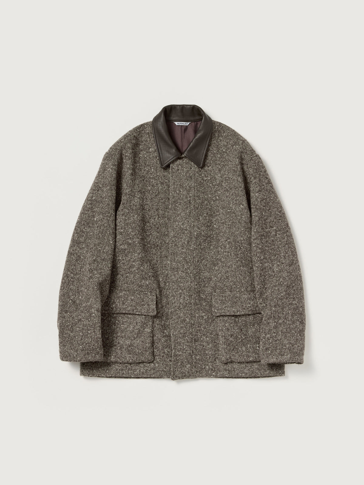 AURALEE 26AW HOMESPUN TWEED ZIP BLOUSON