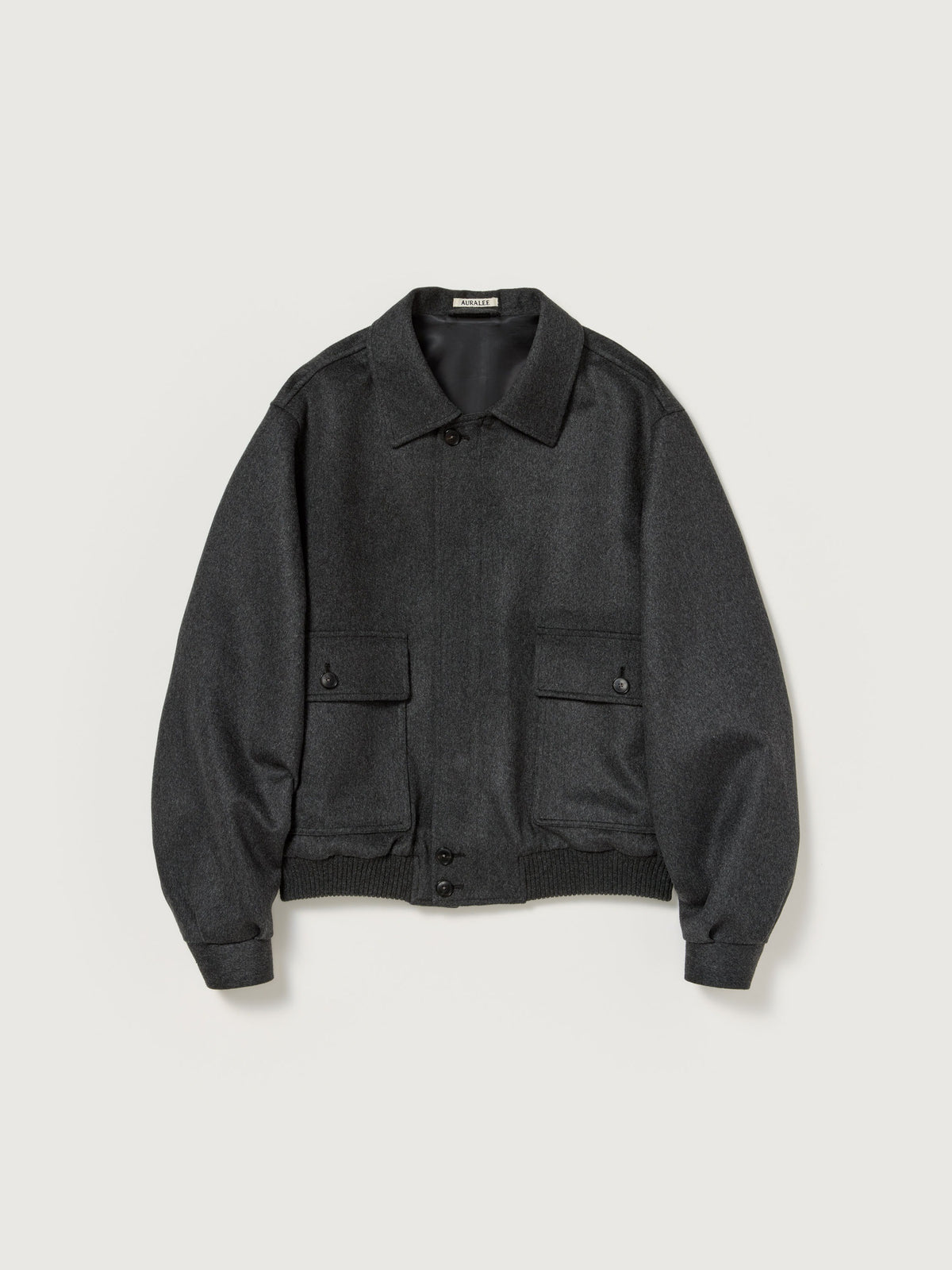AURALEE 26AW CASHMERE MOLESKIN ZIP BLOUSON