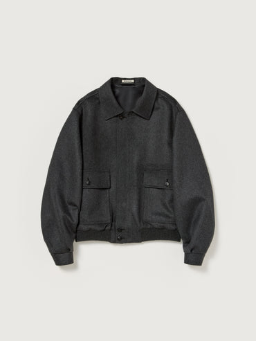 AURALEE 26AW CASHMERE MOLESKIN ZIP BLOUSON