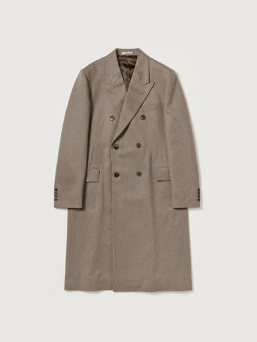 AURALEE 26AW CASHMERE MOLESKIN DOUBLE-BREASTED COAT