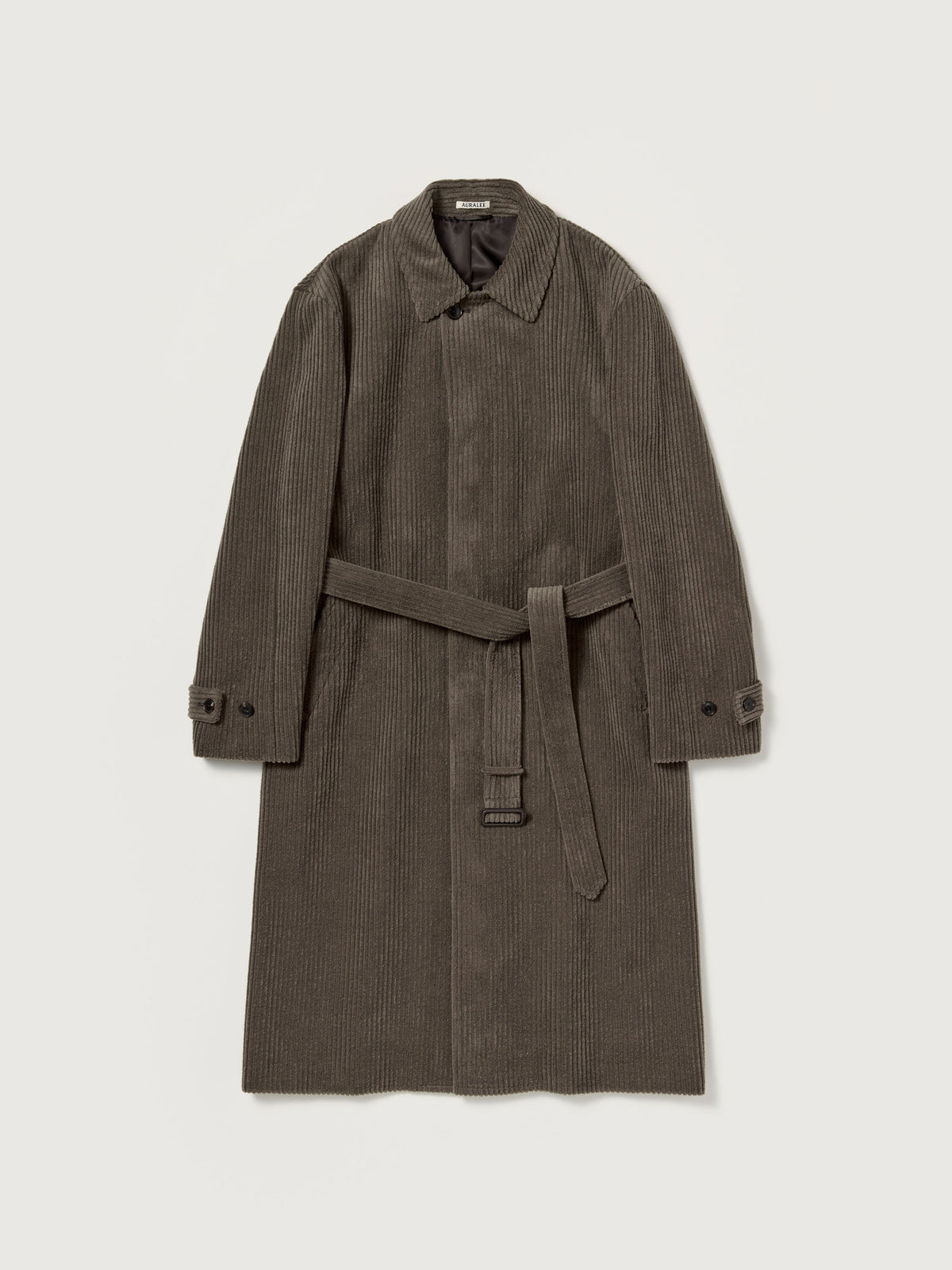 AURALEE 26AW WOOL CASHMERE CORDUROY SOUTIEN COLLAR COAT