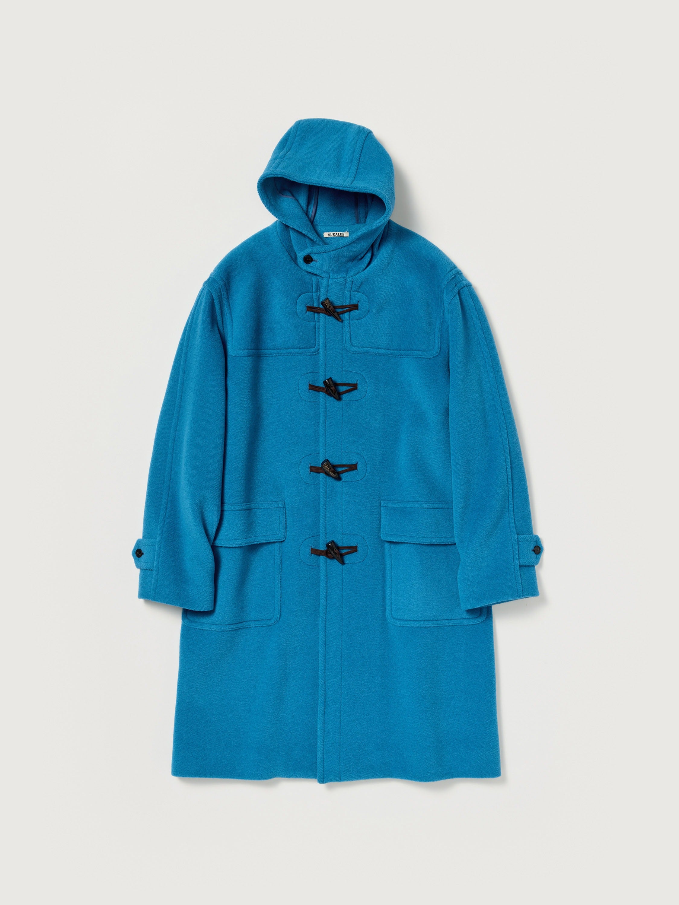 AURALEE 26AW WOOL HERRINGBONE DUFFLE COAT