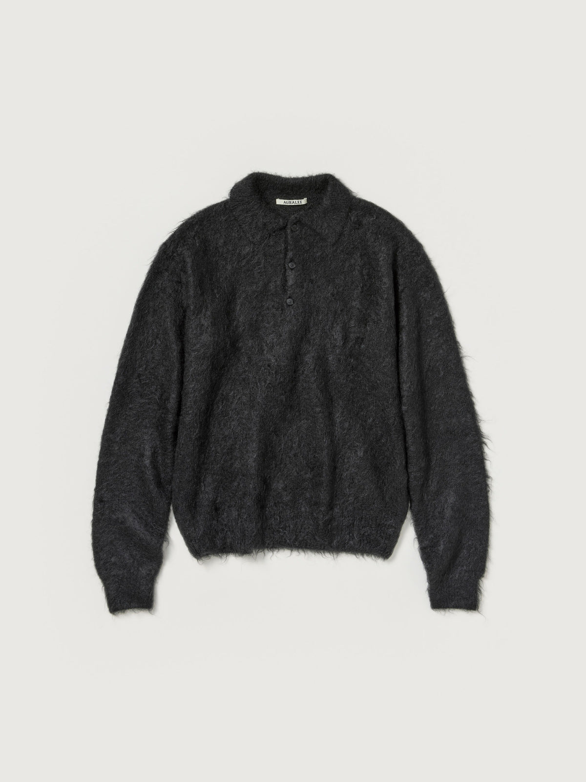 AURALEE 26AW BRUSHED SUPER KID MOHAIR KNIT POLO