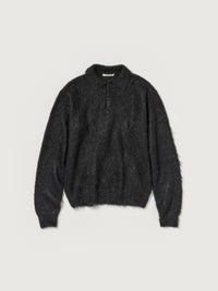 AURALEE 26AW BRUSHED SUPER KID MOHAIR KNIT POLO