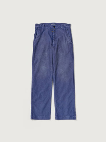 AURALEE 26AW GARMENT-DYED ORGANIC COTTON HEAVY MOLESKIN PANTS