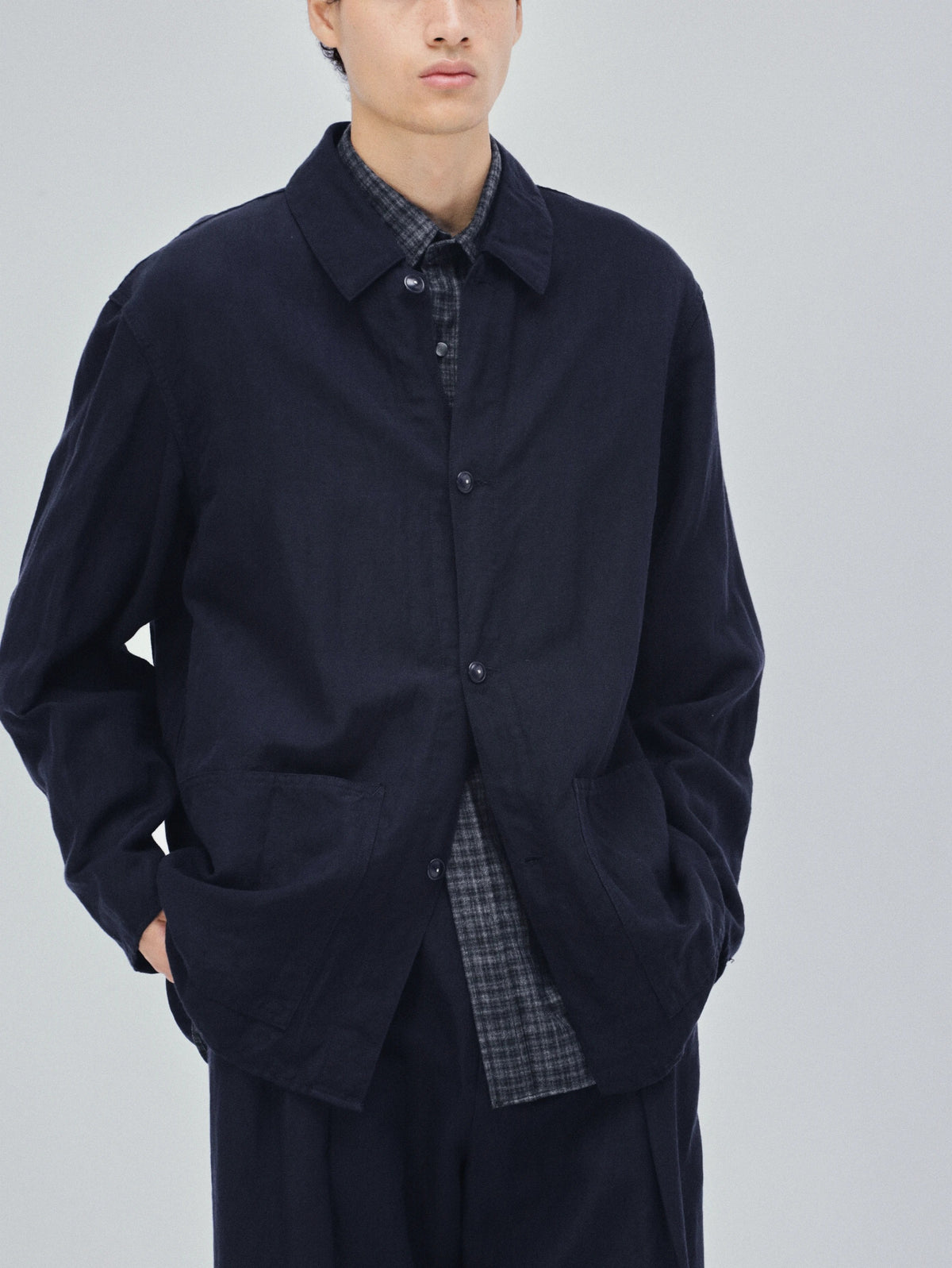 KAPTAIN SUNSHINE 26AW Cashmere Linen Chore Jacket