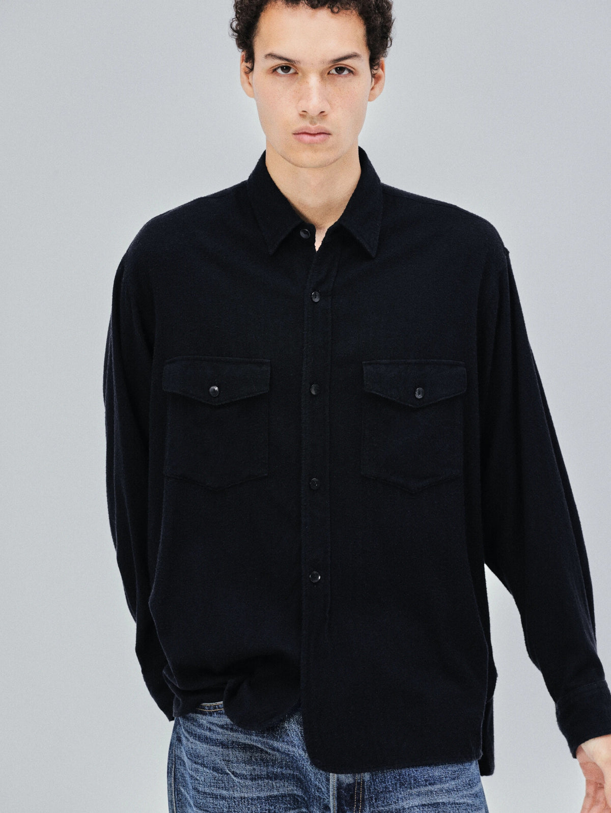 KAPTAIN SUNSHINE 26AW Silk Flannel 2Pockets Shirt