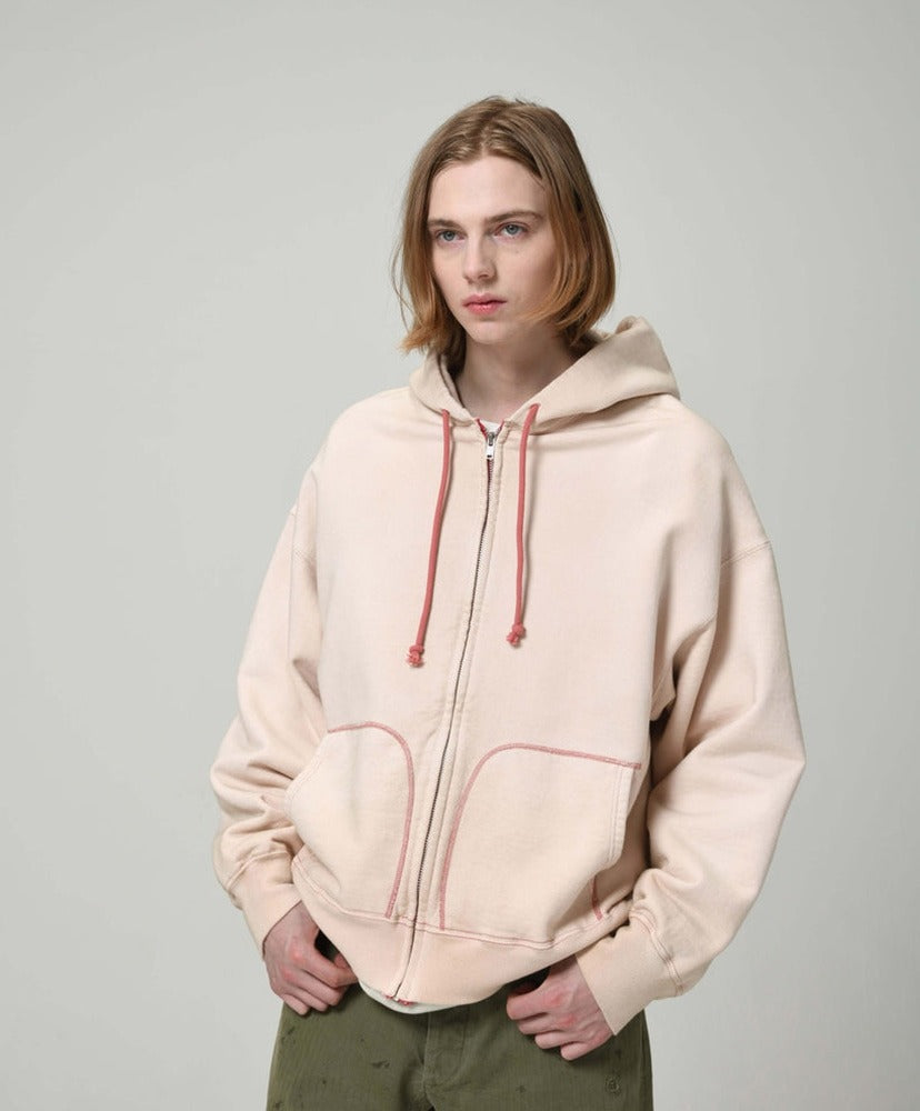 BOWWOW 26AW Overfaded Zip Hoodie