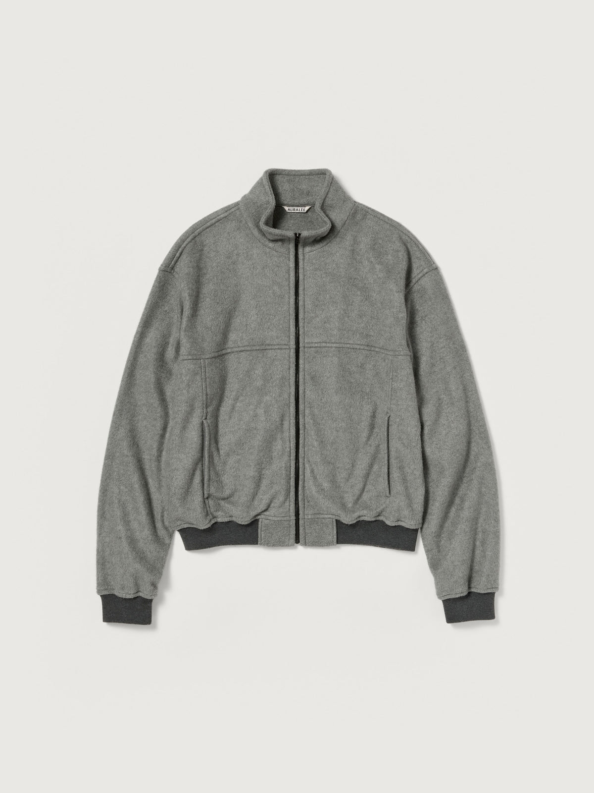 AURALEE 26AW PURE SILK COMFORT FLEECE ZIP BLOUSON