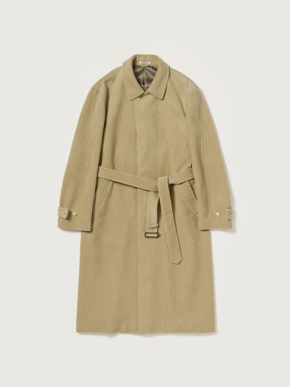 AURALEE 26AW WOOL CASHMERE CORDUROY SOUTIEN COLLAR COAT