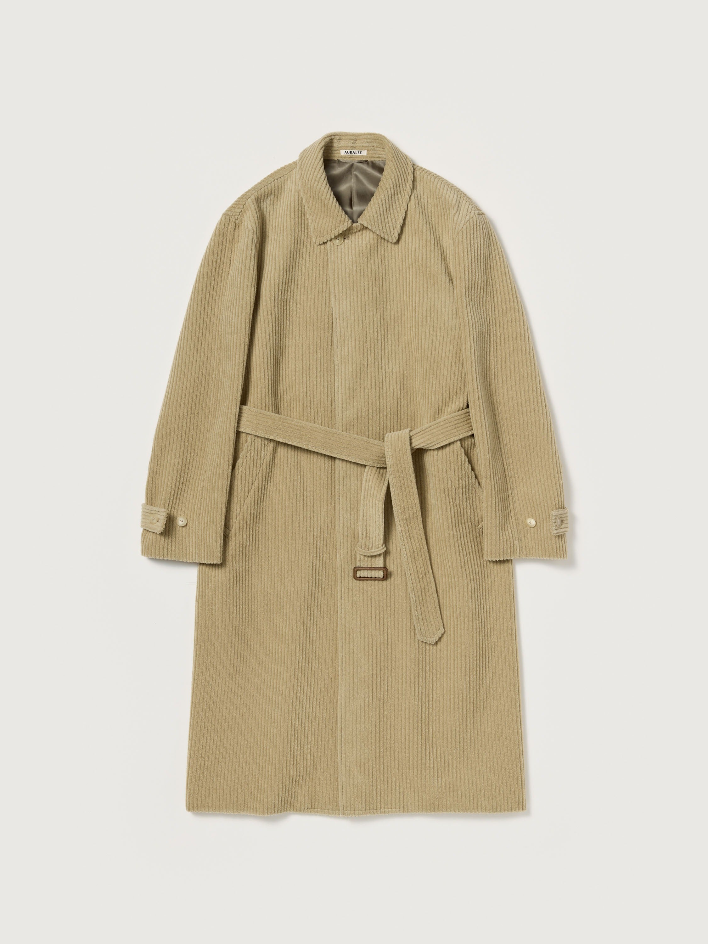 AURALEE 26AW WOOL CASHMERE CORDUROY SOUTIEN COLLAR COAT