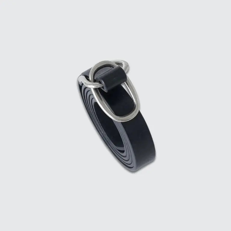 YOKE 25AW Double Buckle Leather Belt