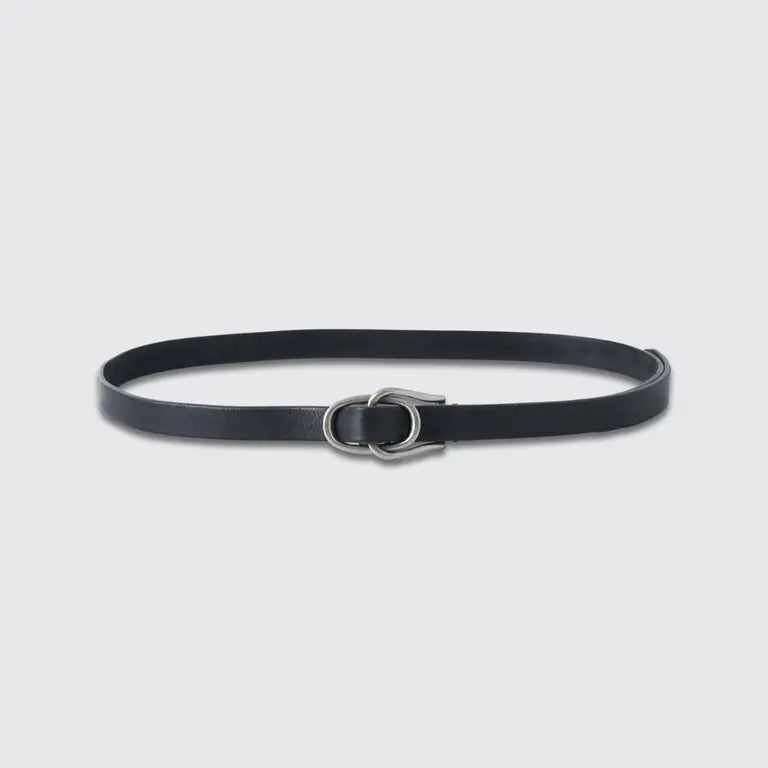 YOKE 25AW Double Buckle Leather Belt