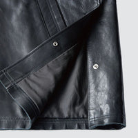 YOKE / Cut-Off Leather Car Coat
