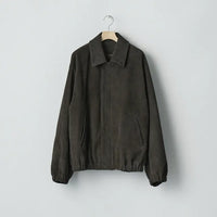 ssstein 25AW Cow Suede Zip Short Jacket