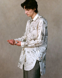 NICENESS 25AW V.IOMMI Printed Detachable Collar Long Shirt