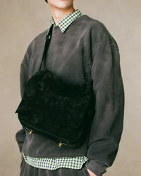 NICENESS 25AW CS.MARTY / Cow Suede Scrunched Shoulder Bag