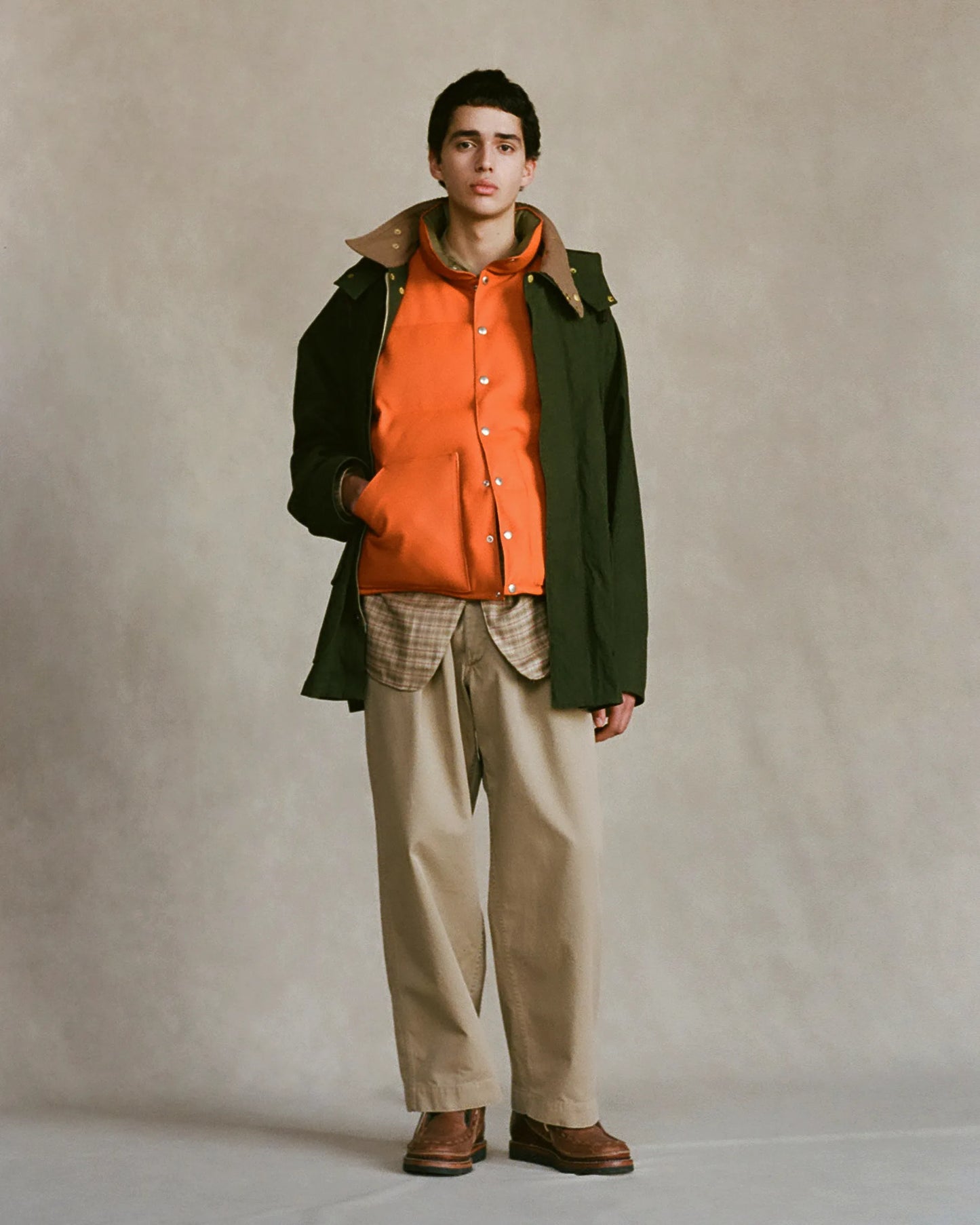 NICENESS 25AW ALBARN / Distressed Resized Chino Trousers