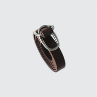YOKE 25AW Double Buckle Leather Belt